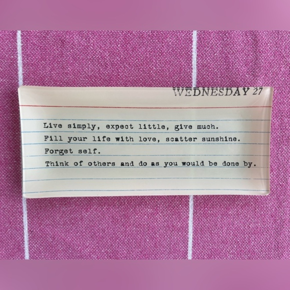 4/$20 🦋 Inspirational Quote Ceramic Jewelry Tray Trinket Dish
